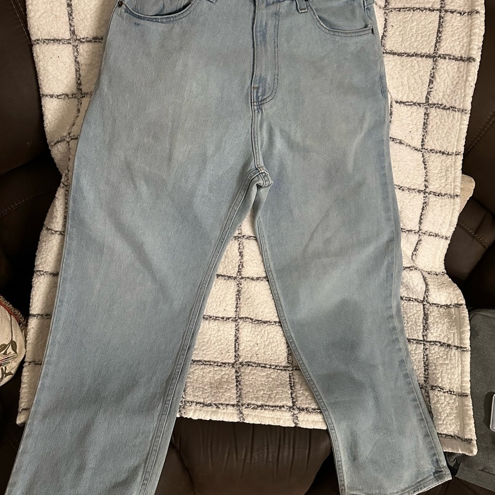 Hollister Men's Relaxed Fit Jeans in Light Blue